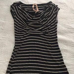 Bailey 44 Black and Tan striped shirt